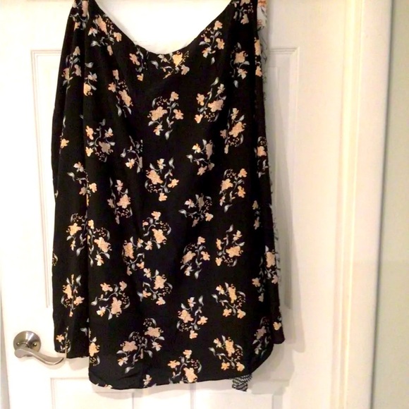 Calvin Klein Dresses & Skirts - CALVIN KLEIN Size 22 Plus Womens Asymmetric Black Printed Casual‎ Midi Skirt